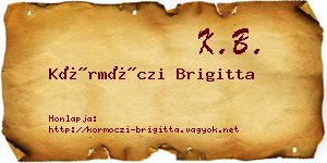 Körmöczi Brigitta névjegykártya